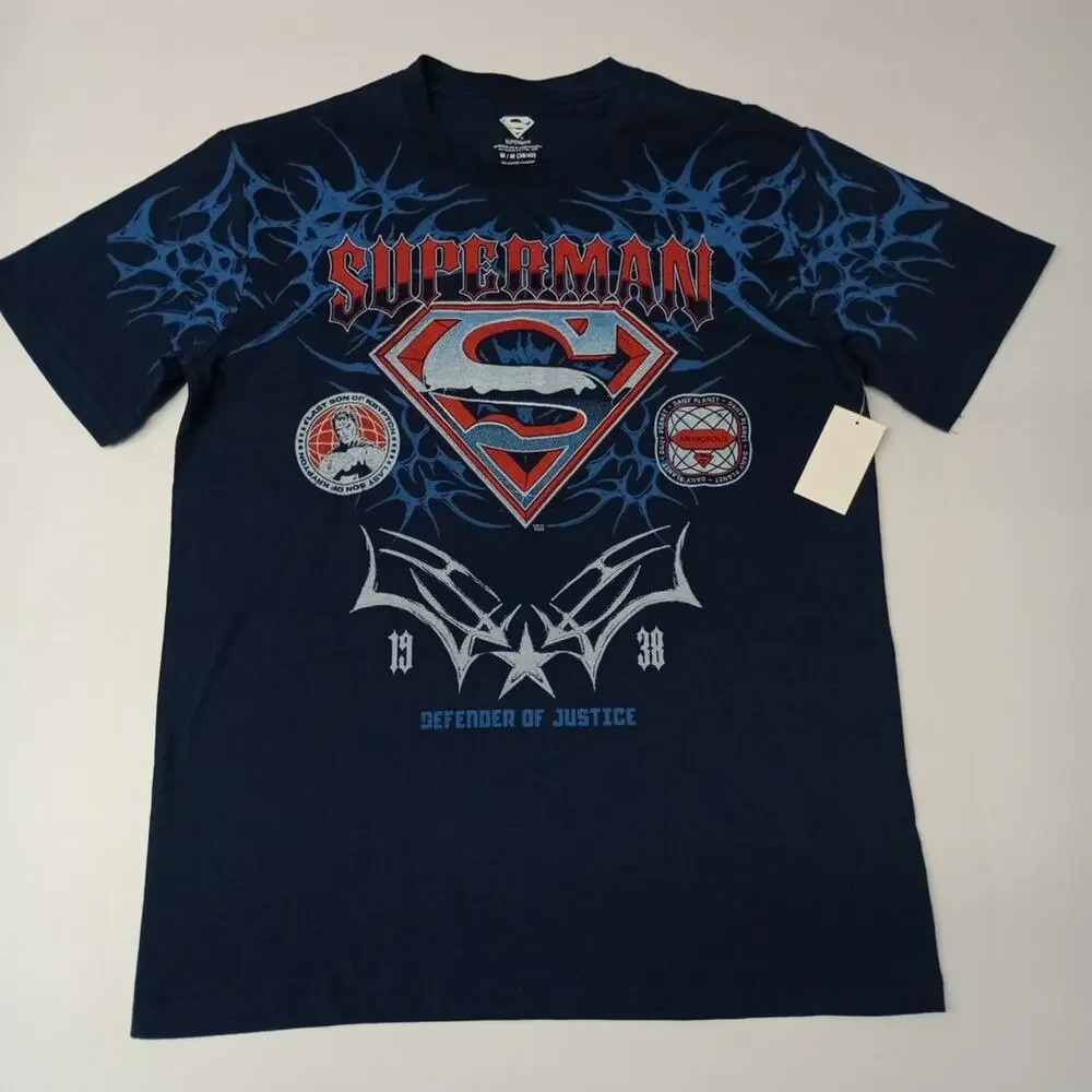 Superman Graphic T-Shirt‎ Men’s Size M Medium Blue New NWT